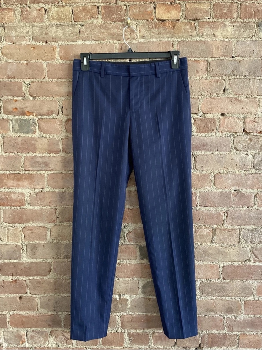 Ralph Lauren Dark Blue Pinstripe Trousers - Picture 8 of 8